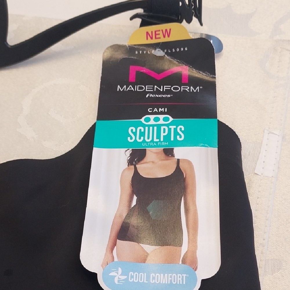 Maidenform NWT Shapewear Sculpts Ultra Firm Shaping Cami FLS096 Size 3X Black
